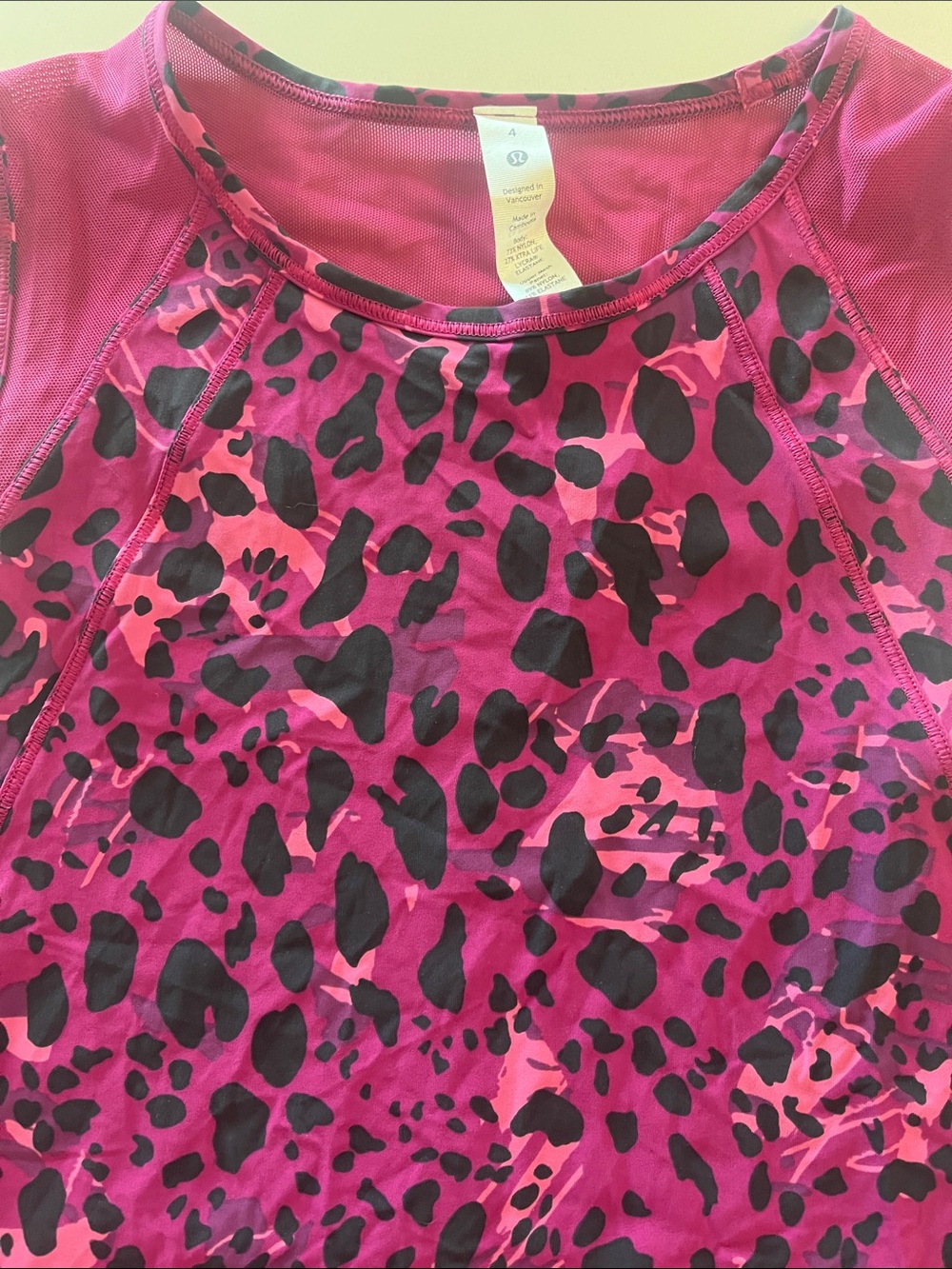 Lululemon Sculpt Tank Cheetah Camo Magenta Print Multi - Picture 3 of 5